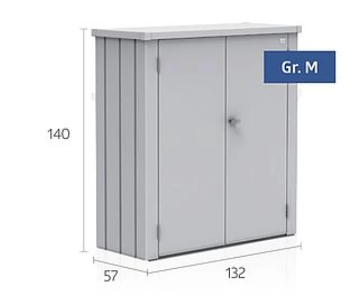 Biohort Terraskast Romeo Zilver Metallic Formaat M 140 x 57 cm - Afbeelding 10